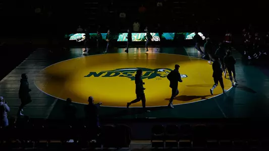 NDSU Wrestling Mat Intro Run Out