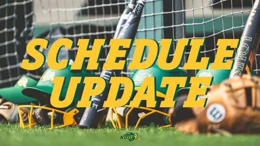 Softball Schedule Update