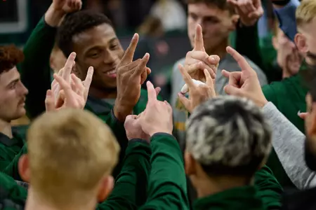 Wrestling Huddle Horns Up