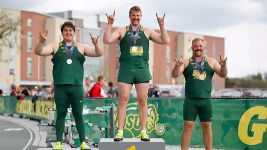 Trevor Otterdahl, Cam Landis, Levi Rockey sweep shot put