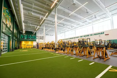Bison Athletics Operations Center weight room