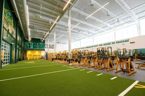 Bison Athletics Operations Center weight room