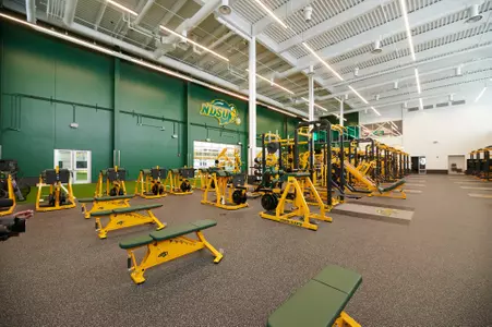 Bison Athletics Operations Center weight room
