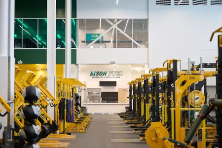Bison Athletics Operations Center weight room
