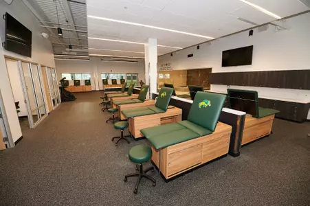 Bison Athletics Operations Center athletic training room