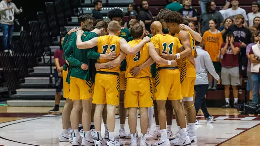 NDSU Men's Basketball Team Huddle