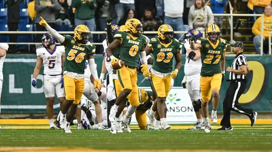 NDSU defensive fumble recovery