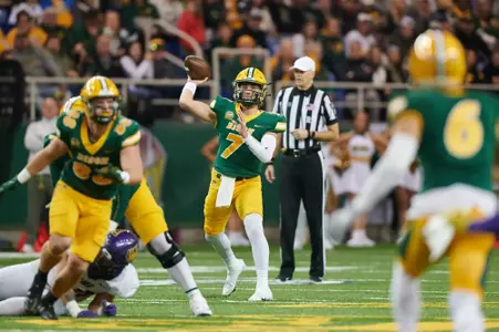 Action from the Northern Iowa at North Dakota State football game Saturday, Nov. 2, 2024.