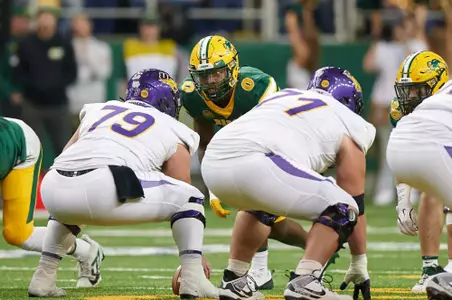 Action from the Northern Iowa at North Dakota State football game Saturday, Nov. 2, 2024.