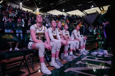 WBB Pregame Bench