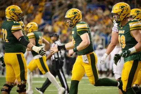 Action from the Southern Illinois at North Dakota State football game Saturday, Oct. 11, 2025.