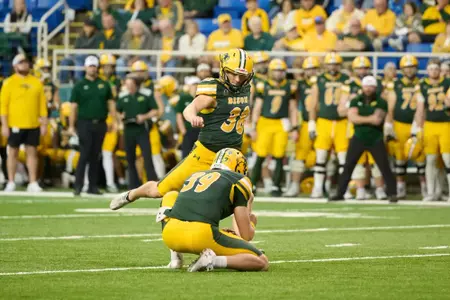 Action from the Southern Illinois at North Dakota State football game Saturday, Oct. 11, 2025.