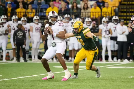Action from the Southern Illinois at North Dakota State football game Saturday, Oct. 11, 2025.