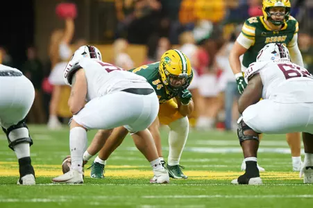 Action from the Southern Illinois at North Dakota State football game Saturday, Oct. 11, 2025.