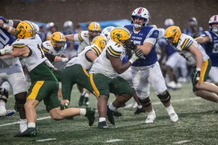 Action from the North Dakota State at Indiana State football game Saturday, Oct. 18, 2025.