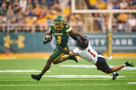 Photo from the North Dakota State University homecoming football game against the University of South Dakota on Saturday, Sept. 27, 2025.