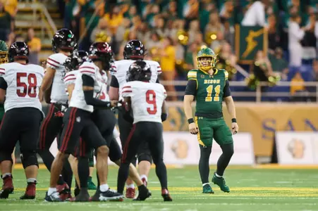 Photo from the North Dakota State University homecoming football game against the University of South Dakota on Saturday, Sept. 27, 2025.
