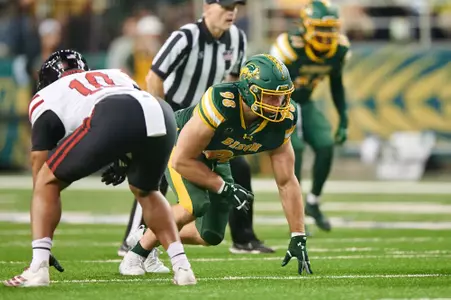 Photo from the North Dakota State University homecoming football game against the University of South Dakota on Saturday, Sept. 27, 2025.