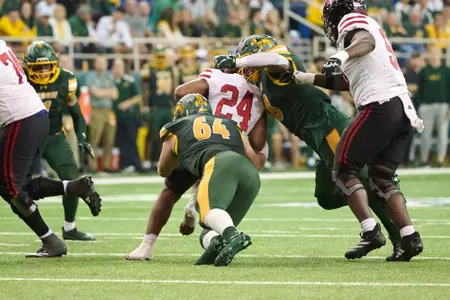Photo from the North Dakota State University homecoming football game against the University of South Dakota on Saturday, Sept. 27, 2025.