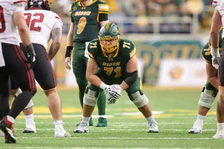 Photo from the North Dakota State University homecoming football game against the University of South Dakota on Saturday, Sept. 27, 2025.