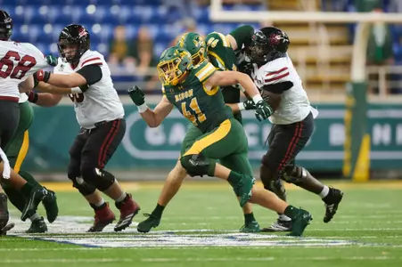 Photo from the North Dakota State University homecoming football game against the University of South Dakota on Saturday, Sept. 27, 2025.