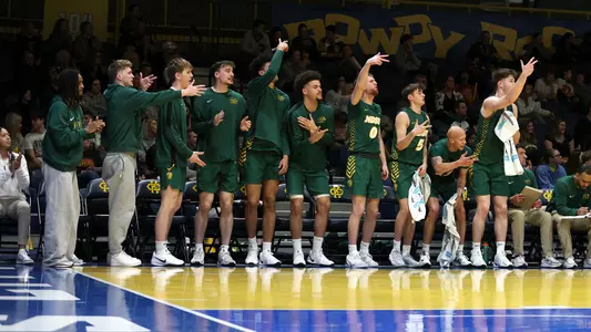 NDSU bench celebrates