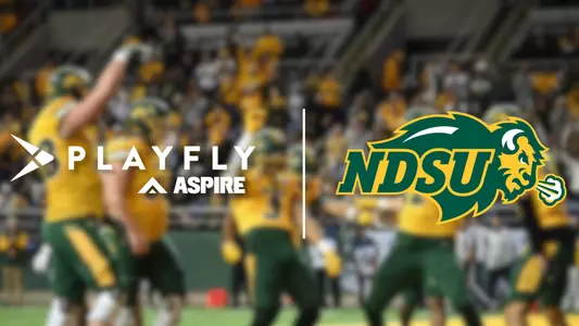 Playfly Aspire and NDSU logos