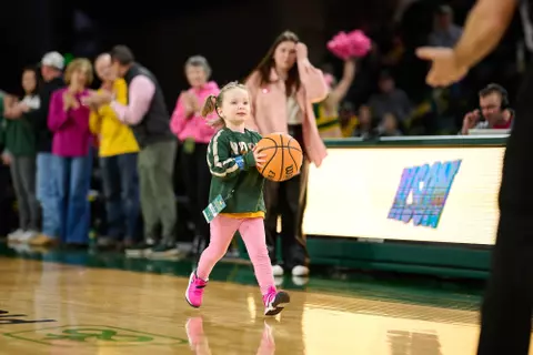 Action from the St. Thomas at North Dakota State women's basketball game on Feb. 1, 2025.