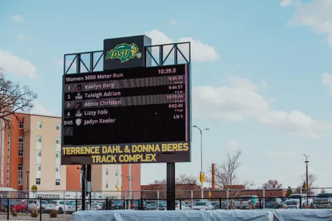 NDSU outdoor track videoboard