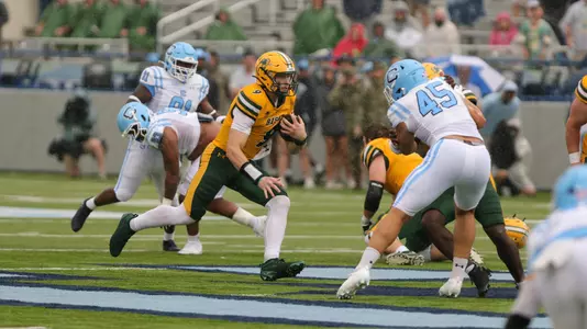 NDSU quarterback Cole Payton runs with the football at The Citadel.