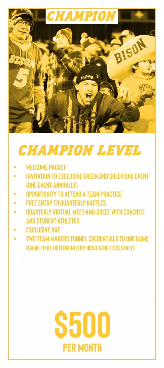 G&G Fund Benefits - Champions Level