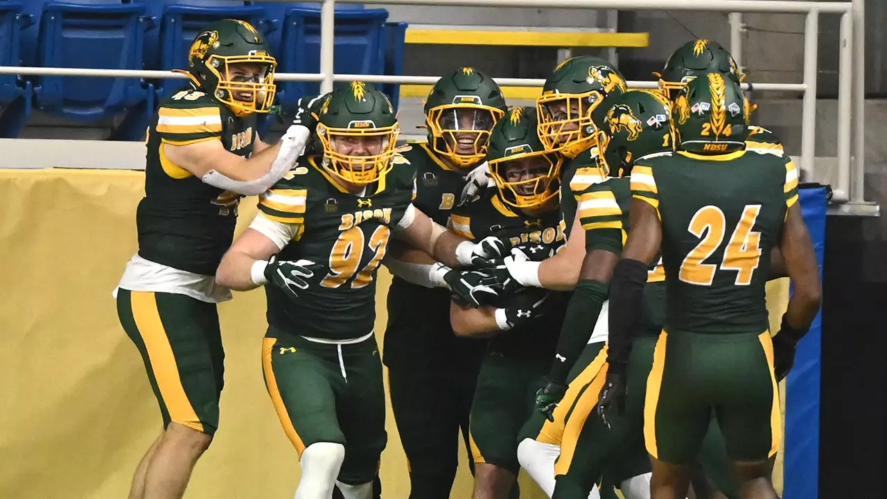 NDSU defense celebration