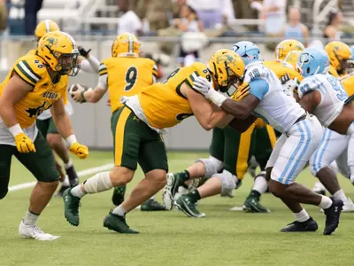 Action from the North Dakota State football game at The Citadel on Saturday, Aug. 30, 2025.