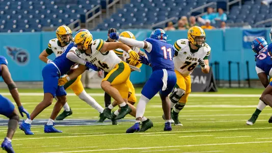 Action from the North Dakota State at Tennessee State football game Saturday, Sept. 6, 2025.