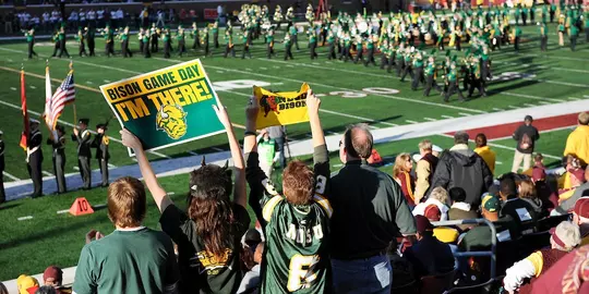 NDSU football fans attend the Minnesota game at TCF Bank Stadium