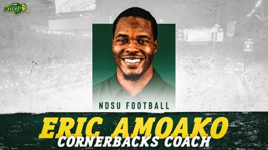 NDSU football cornerbacks coach Eric Amoako
