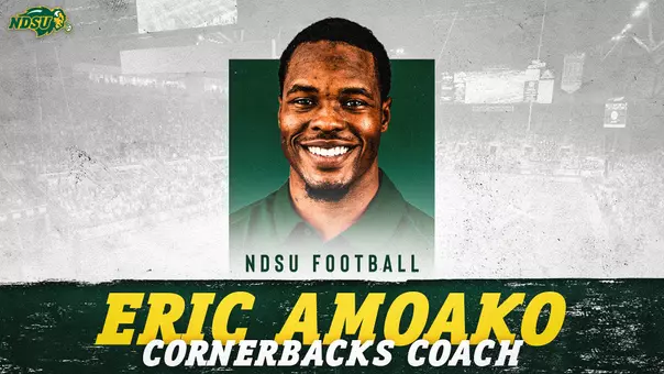 NDSU football cornerbacks coach Eric Amoako