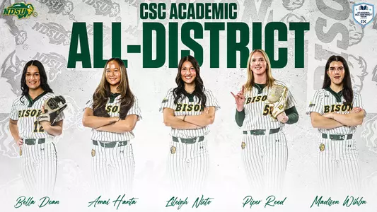 Softball 2026 CSC Academic All-District Team