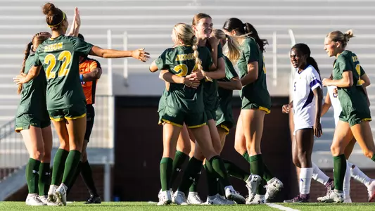 NDSU Soccer Goal Celebration