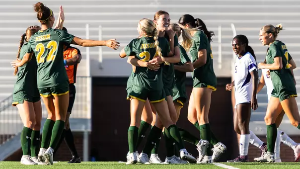 NDSU Soccer Goal Celebration