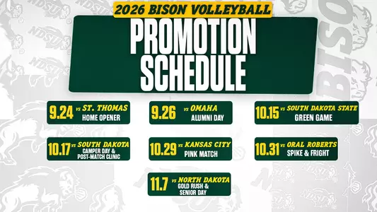 VB 2026 Promotional Schedule