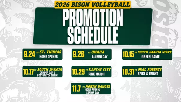 VB 2026 Promotional Schedule