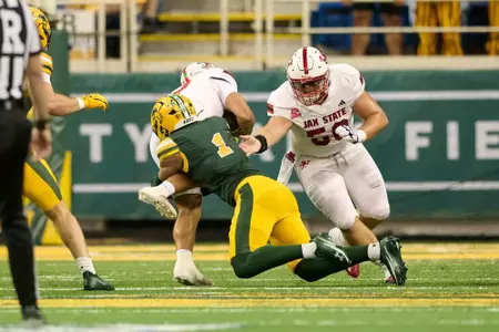 Photo from the Jacksonville State at North Dakota State football game Saturday, Aug. 29, 2026.