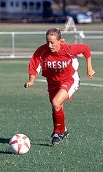 Corrine Atkins headed the game winner to extend the 'Dogs unbeaten streak to 14-consecutive matches.