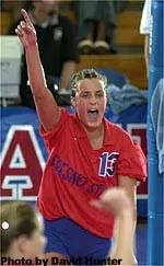 Freshman outside hitter Stefanie Taelman hit .310 and added 12 kills, six digs and three blocks in the four-game WAC victory over SMU.