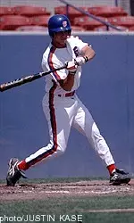Third baseman Nick Garcia had two hits in Sunday's 8-0 loss to Rice.