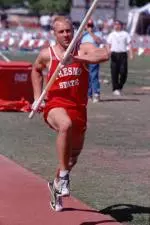 Pole vaulter Jim Davis is one of three Bulldogs who have cleared 17-6 1/2 feet this season.