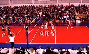 The North Gym is the home of Fresno State volleyball, women's basketball and wrestling.