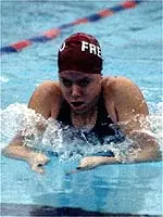 Senior Jennifer Brown won the 200 breaststroke (2:29.11) to help the 'Dogs defeat San Diego Friday.