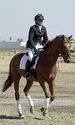 Freshman Andrea Hanson took first place in section B of the Novice Equitation to help the 'Dogs claim Reserve High Point honors.